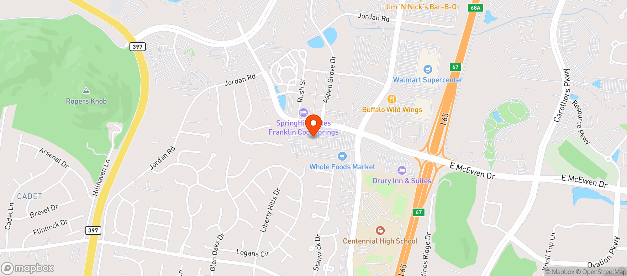 Map showing Whole Foods Market