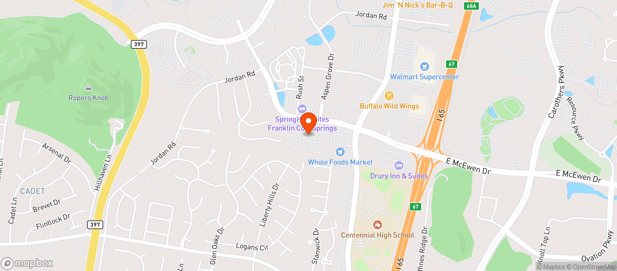 Map showing Brixx (Franklin)