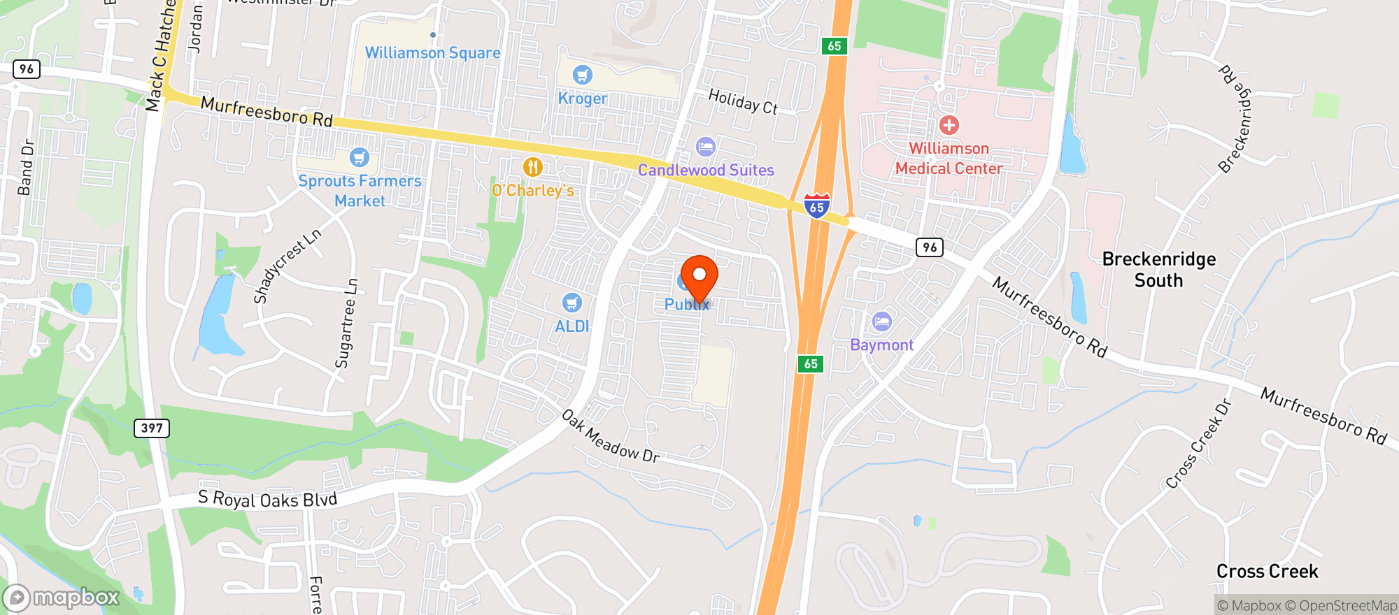 Map showing RED DOG WINE & SPIRITS