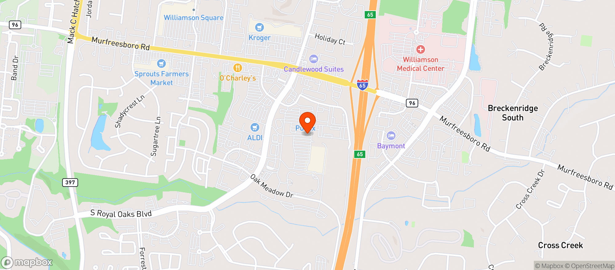 Map showing Red Dog Wine & Spirits**Ftx**