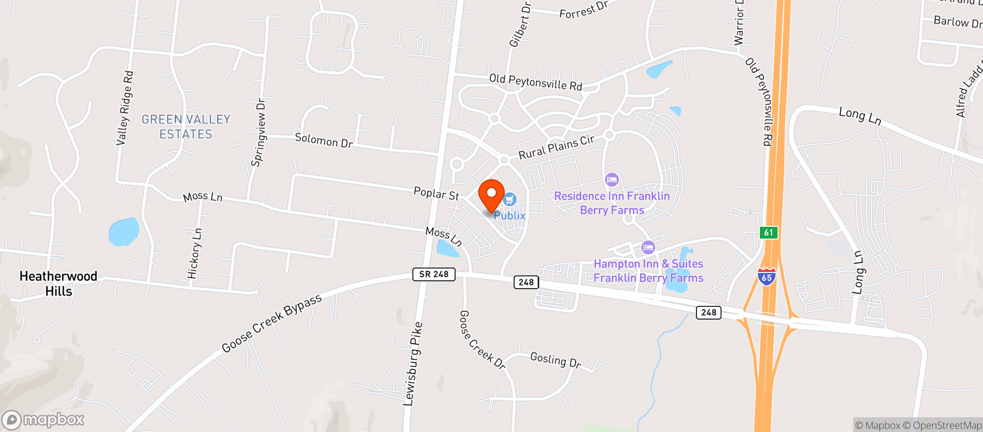 Map showing Benchmark (Franklin)