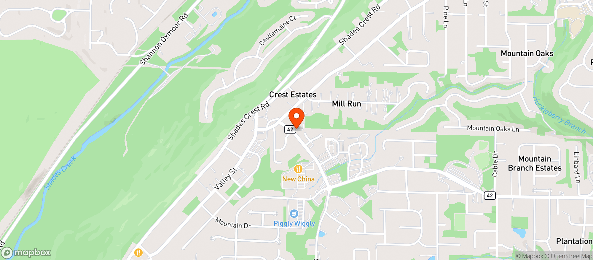 Map showing The Electric