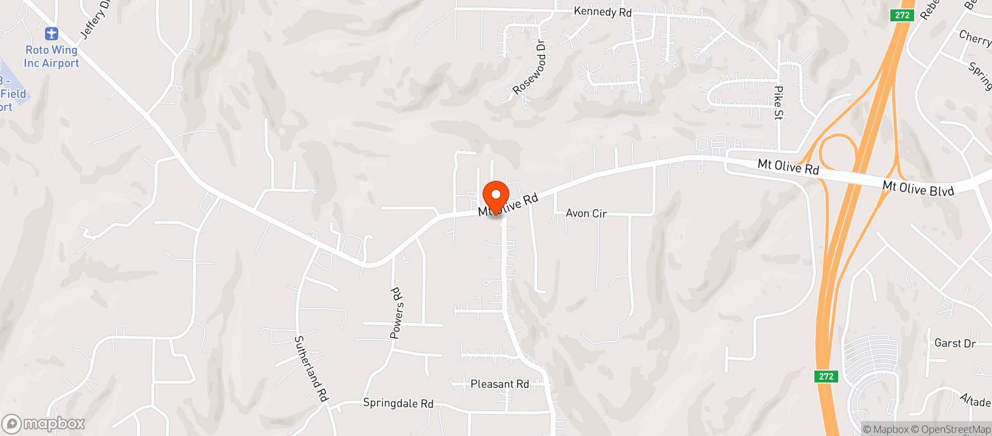 Map showing Citgo