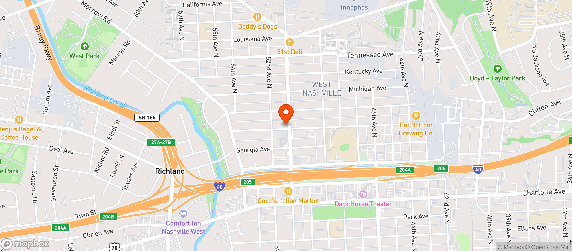 Map showing Stop N Shop