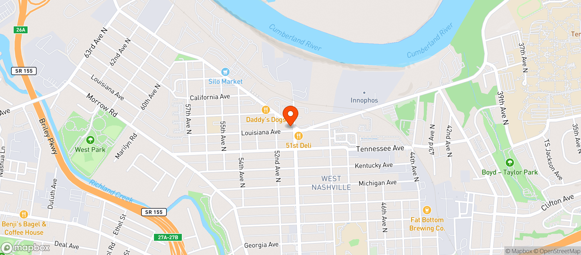 Map showing Laverte S Market