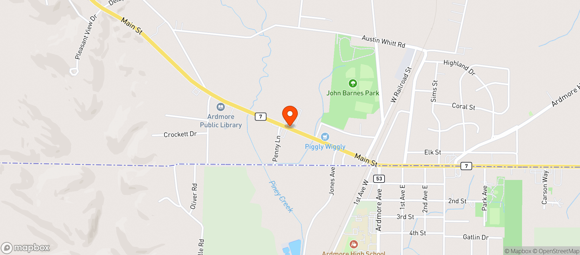 Map showing Dg Market Popshelf