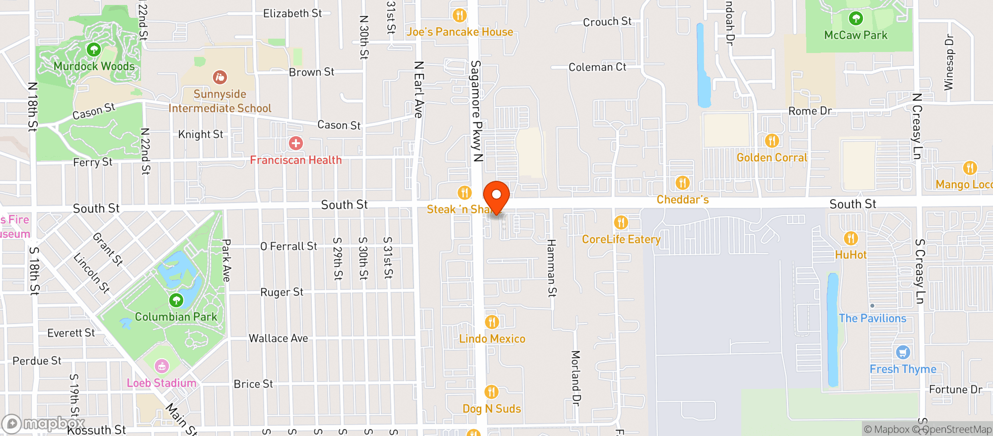 Map showing Vitamin Shoppe - Lafayette