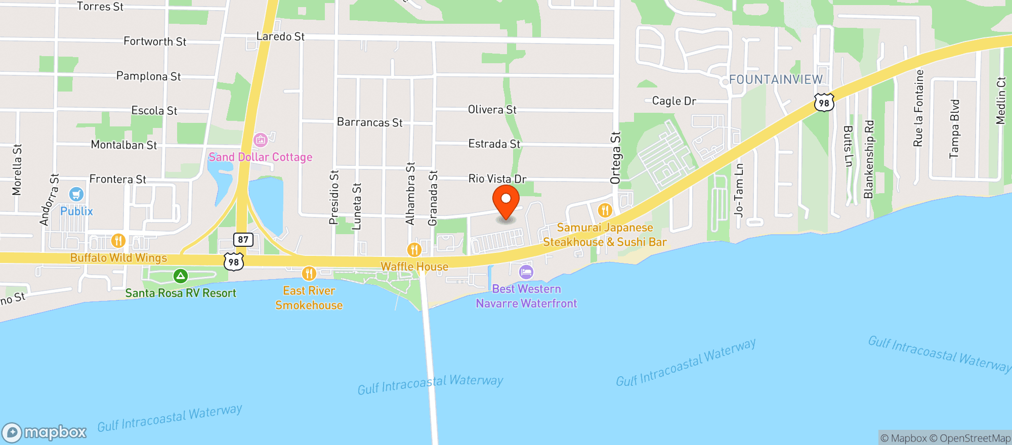 Map showing Winn Dixie - 0501