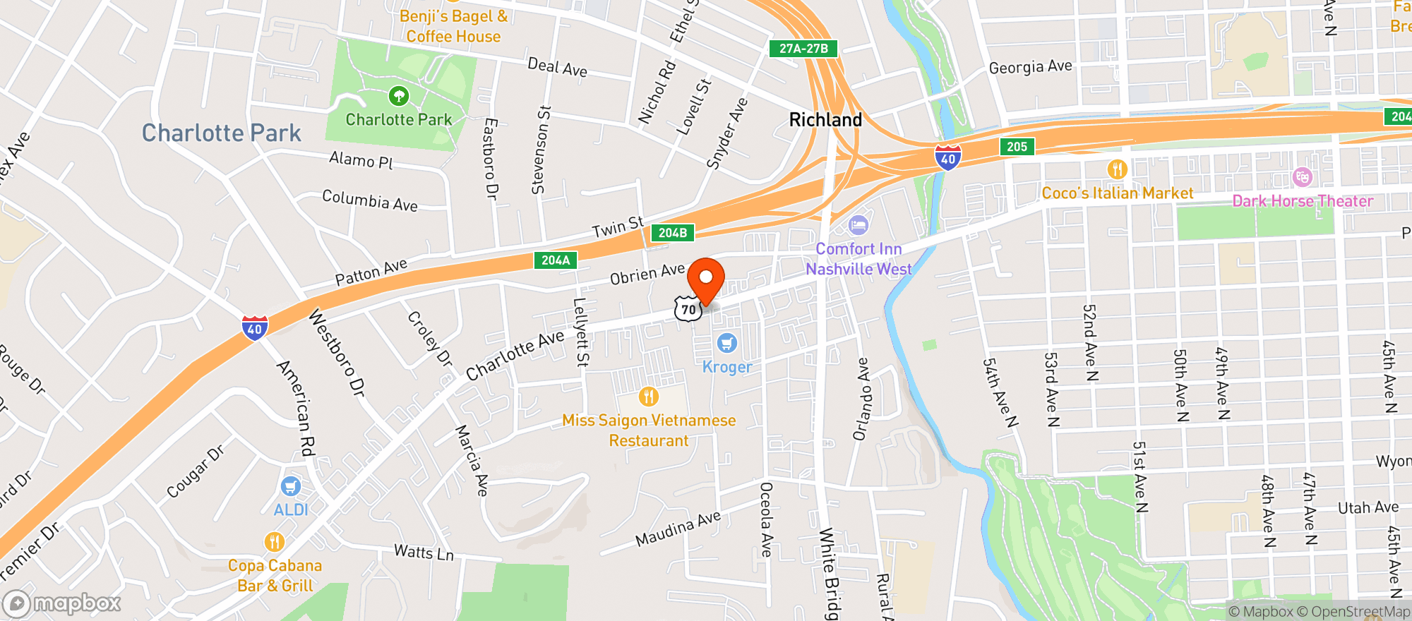 Map showing Kroger