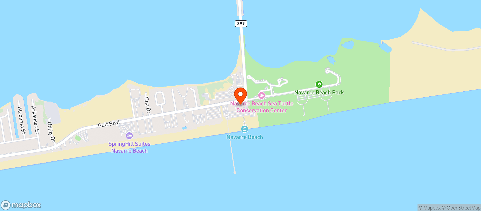 Map showing Andy Ds
