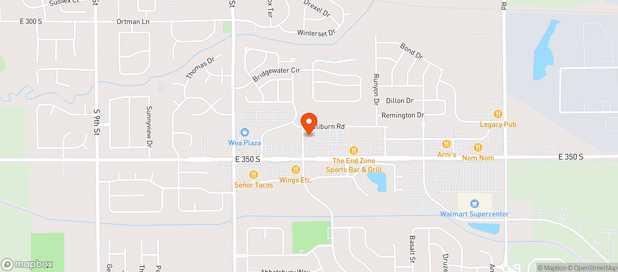 Map showing Penguin Liquors #4