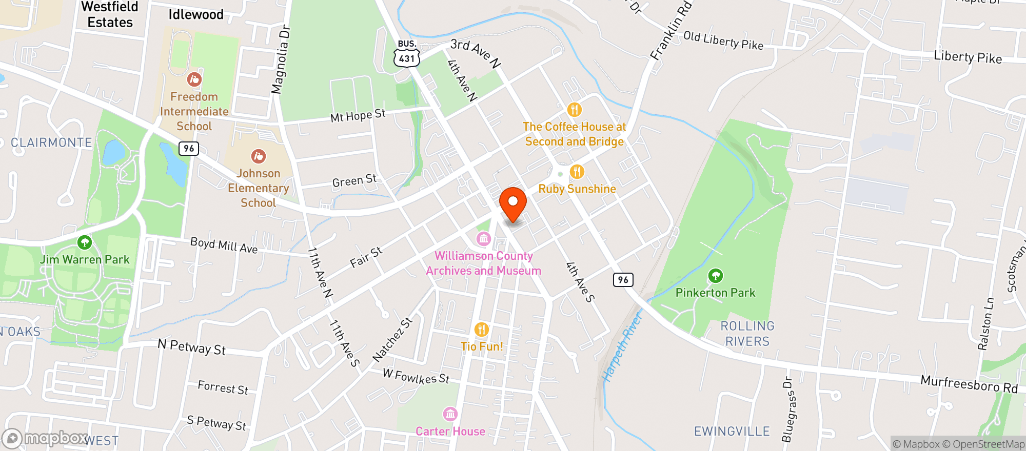 Map showing Frothy Monkey