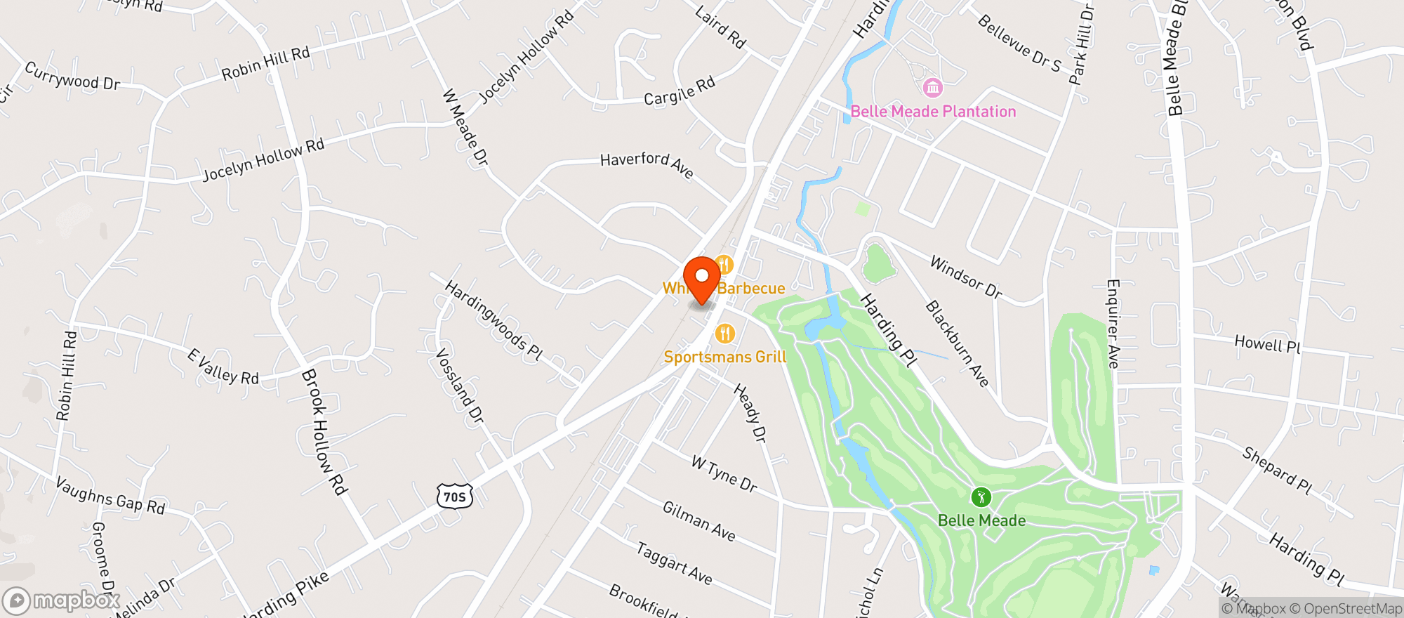 Map showing West Meade Wine & Liquor Mart