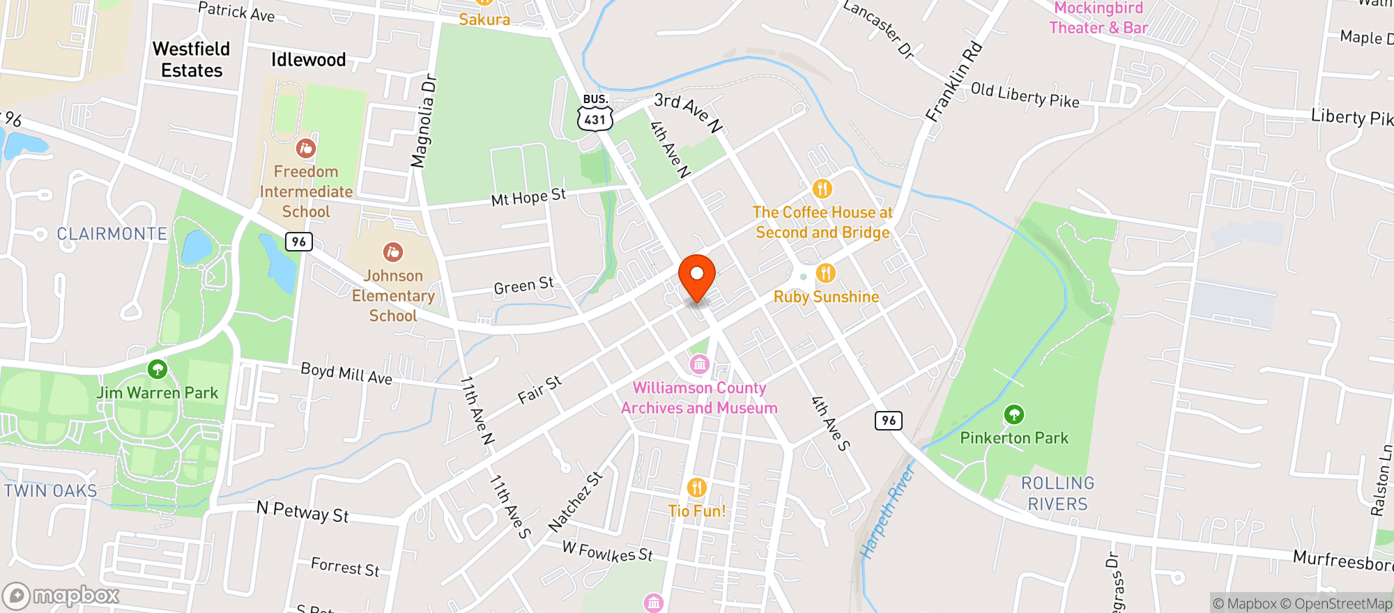 Map showing Hop House Tn Taps