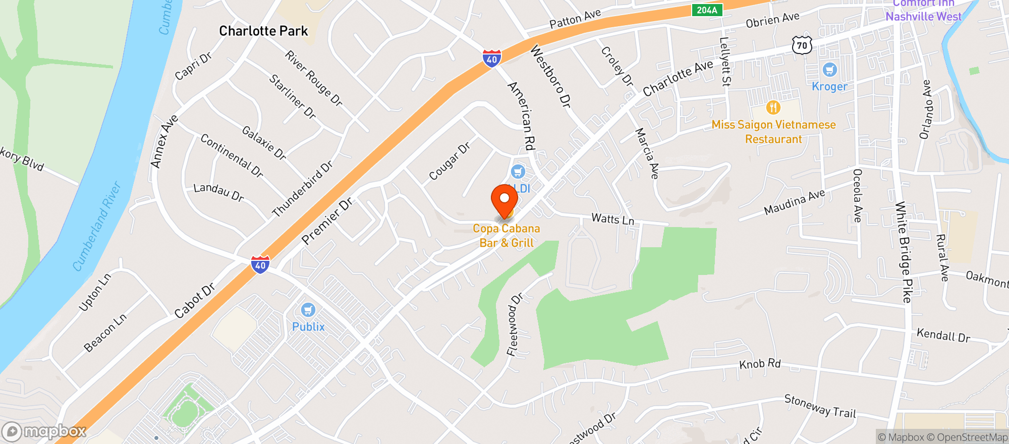 Map showing Bravo Wine & Spirits