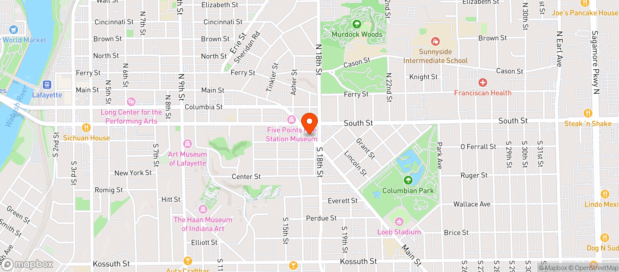 Map showing Bar Barry Liquors