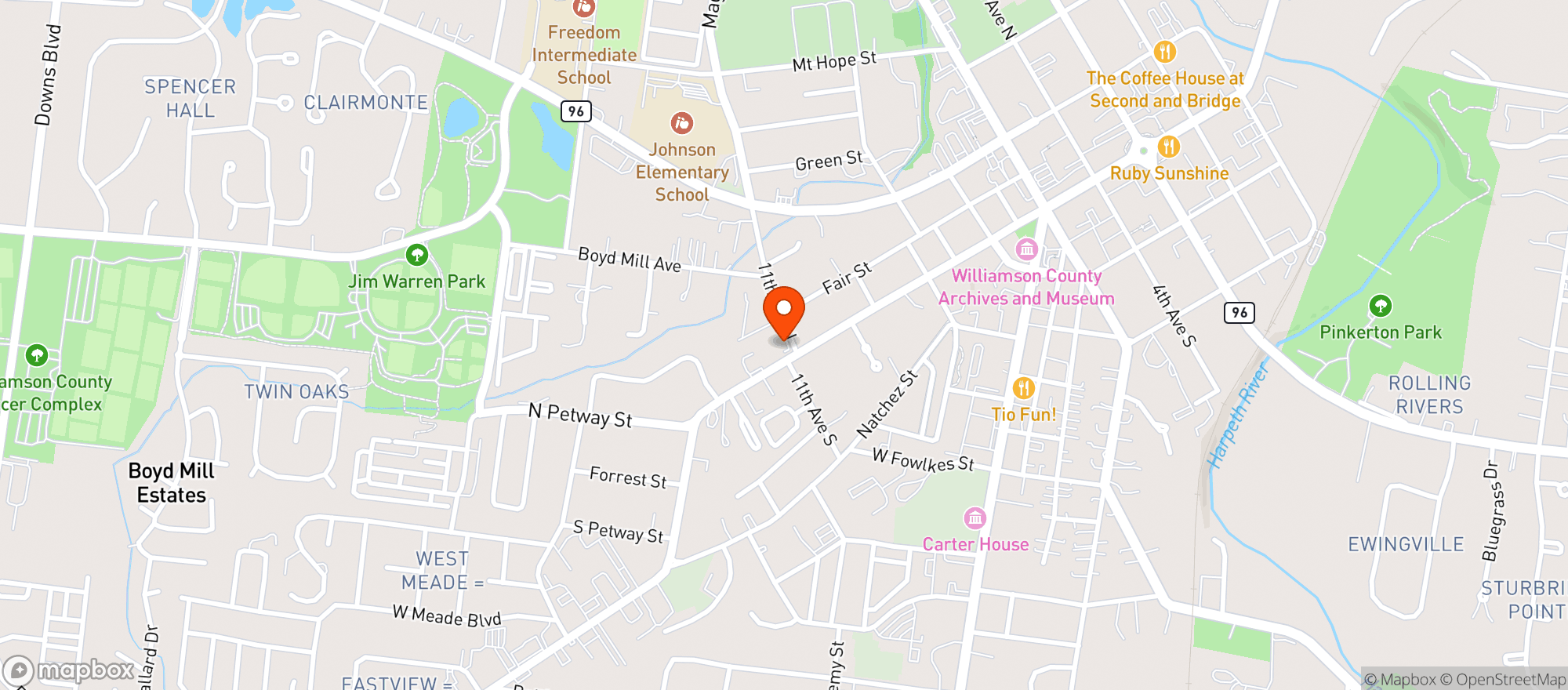 Map showing Vape World