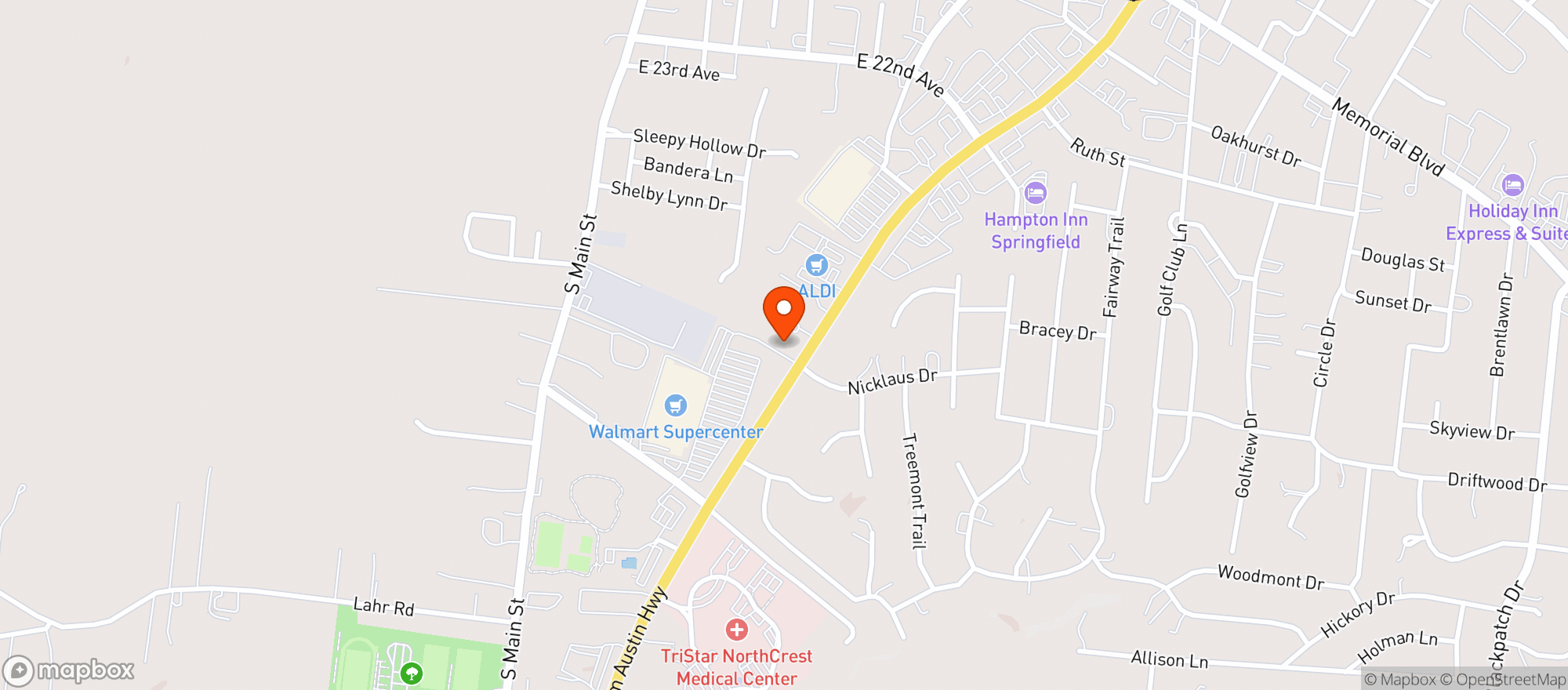 Map showing Gnc
