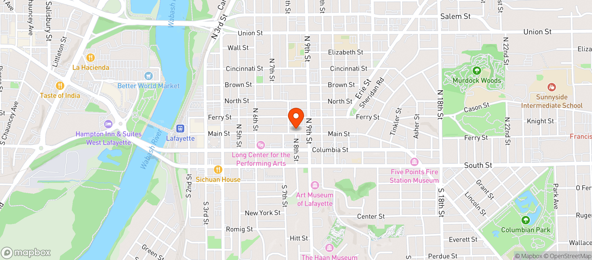 Map showing Rose Market