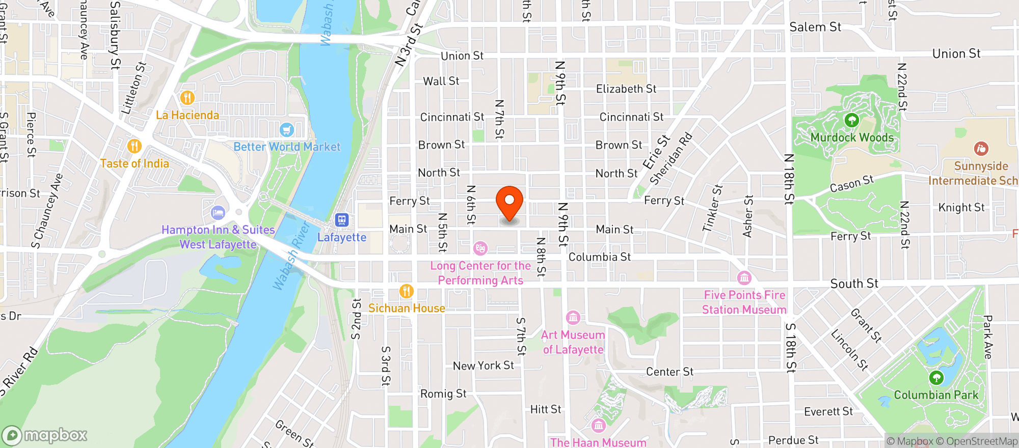 Map showing Thieme & Wagner Brewing Co