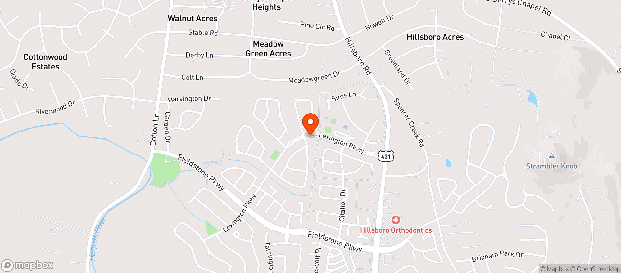 Map showing RED PONY RESTAURANT