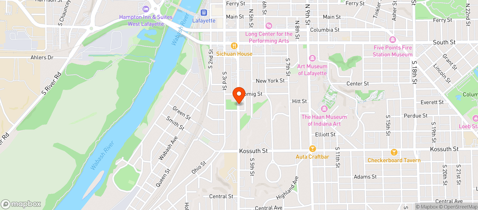 Map showing Spot Tavern