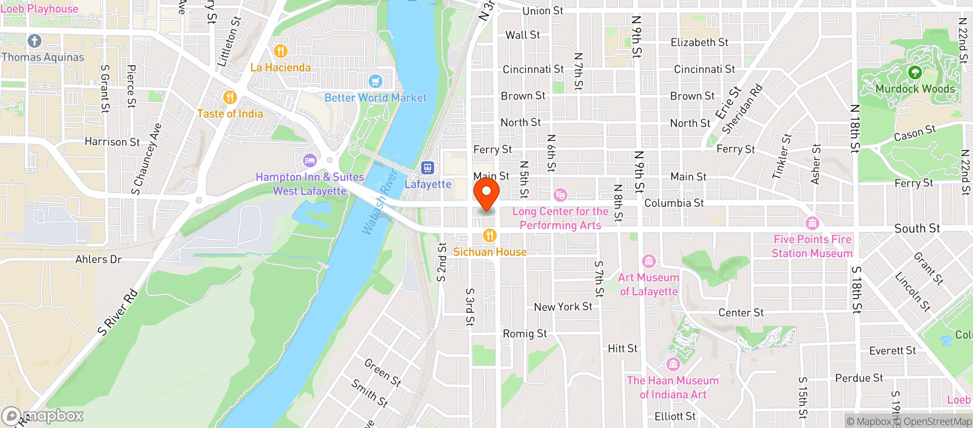 Map showing Dimension 7 Hub
