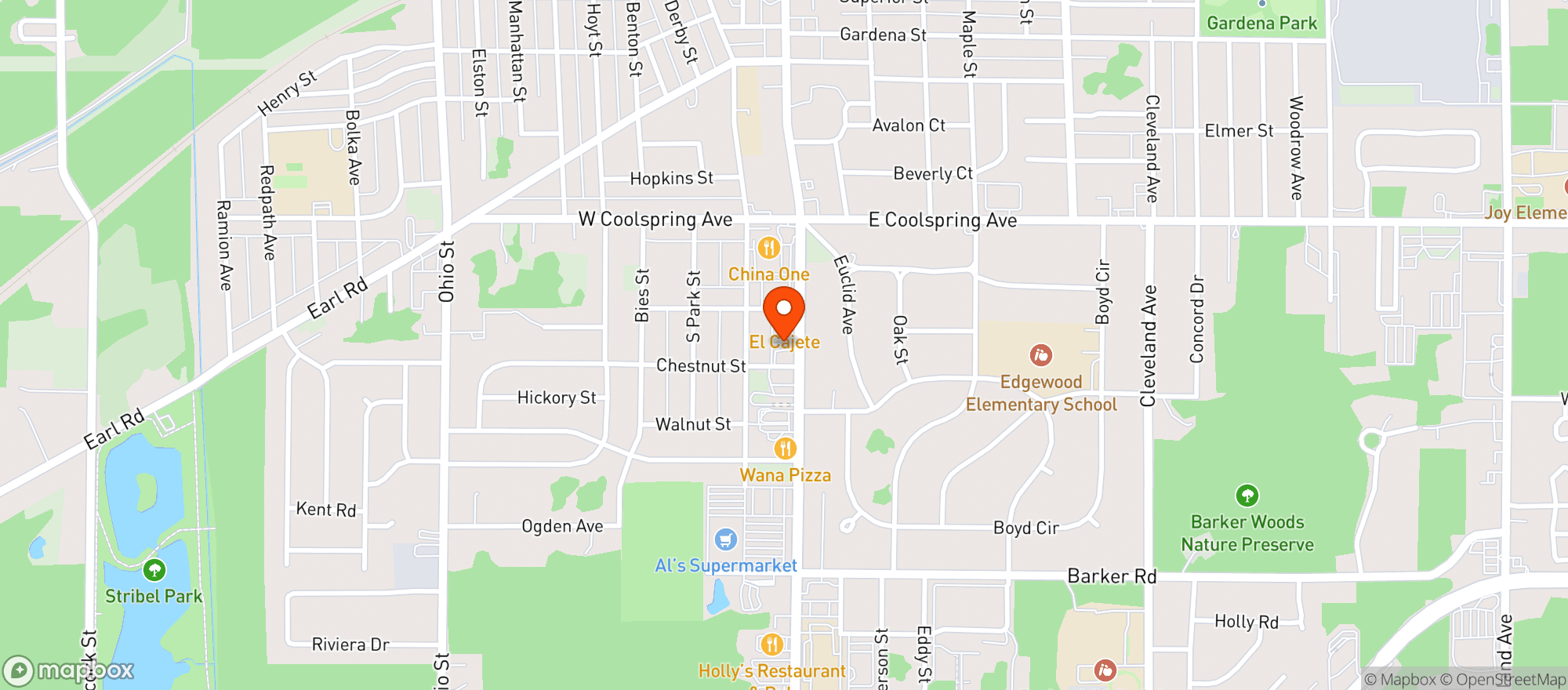 Map showing King Richards Wine And Spirits