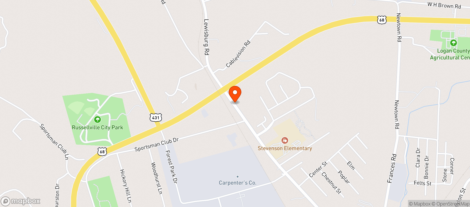 Map showing Family Liquors