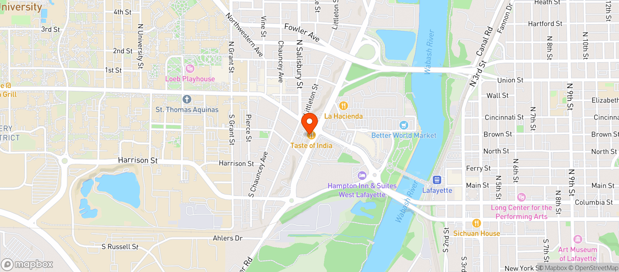 Map showing Wild Side Smoke Shop