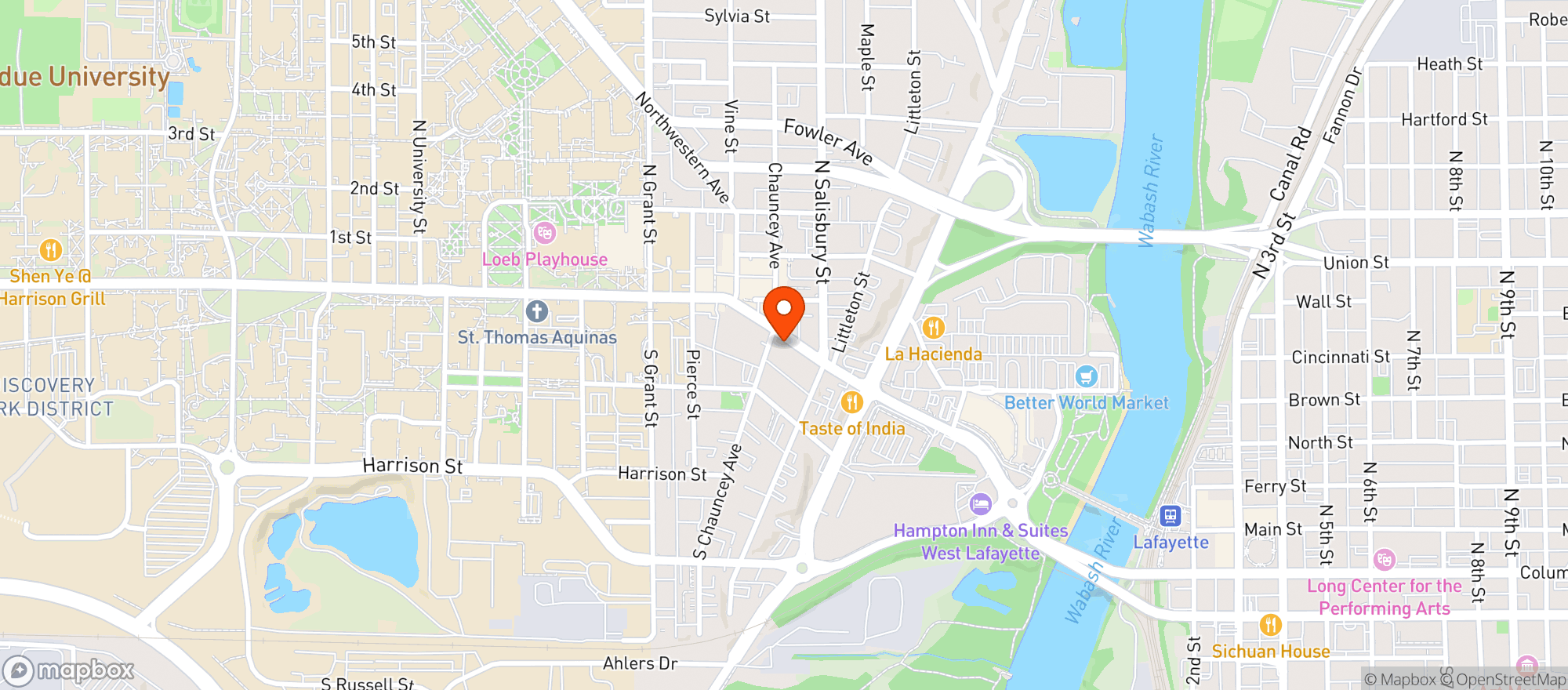 Map showing The Tap