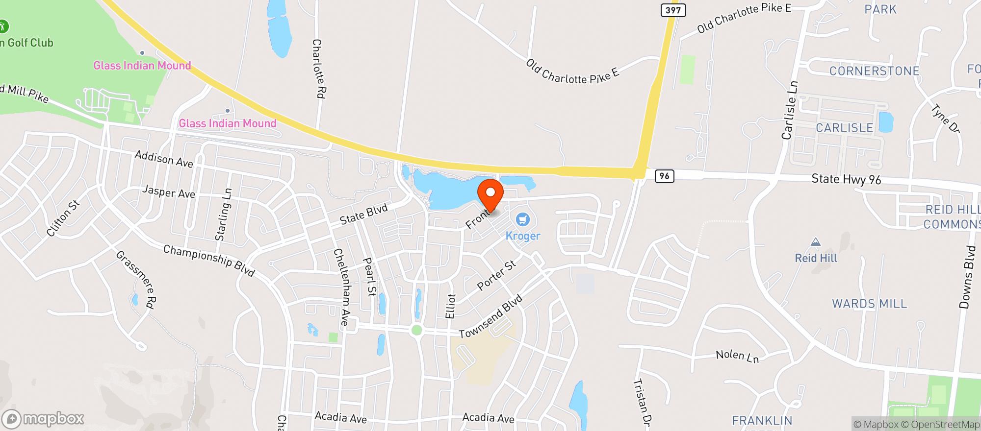 Map showing Westside Wine & Spirits