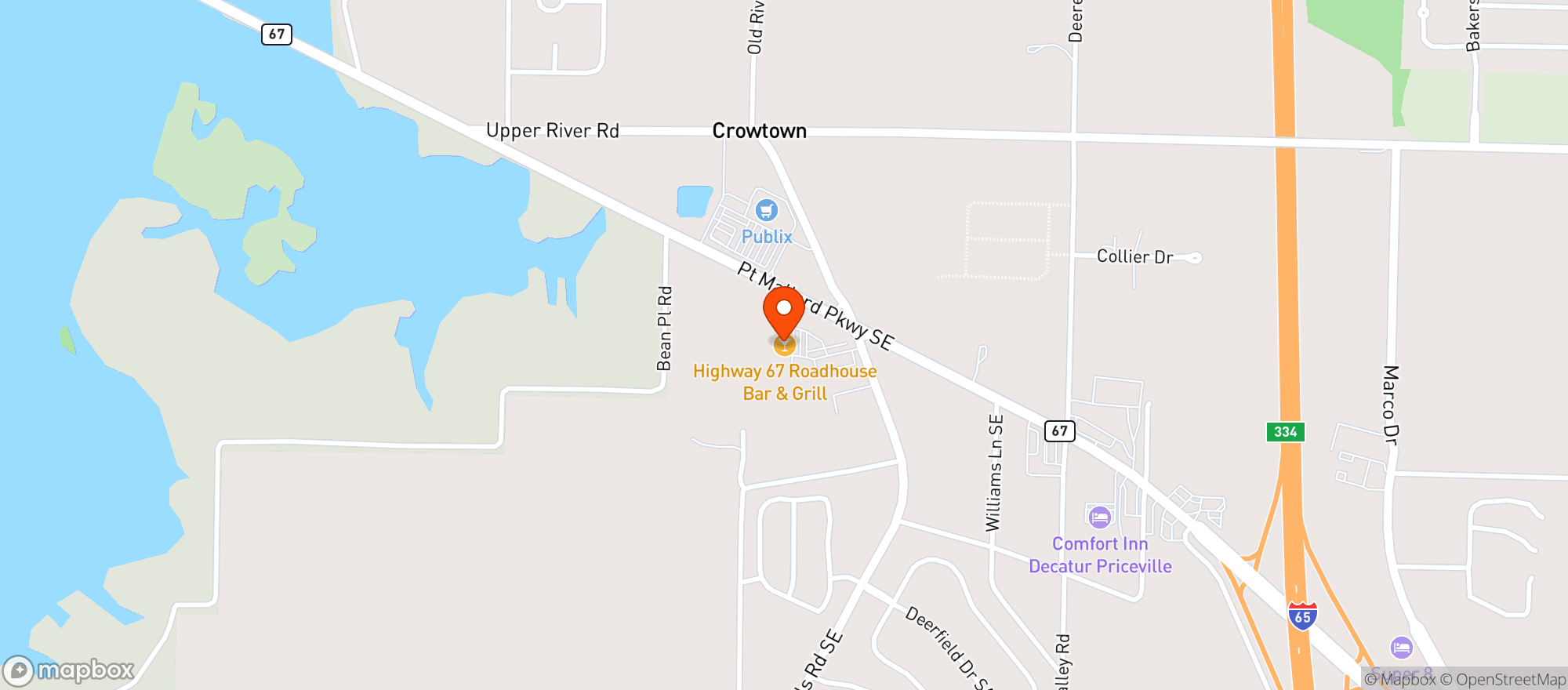Map showing Windmill Beverage #67
