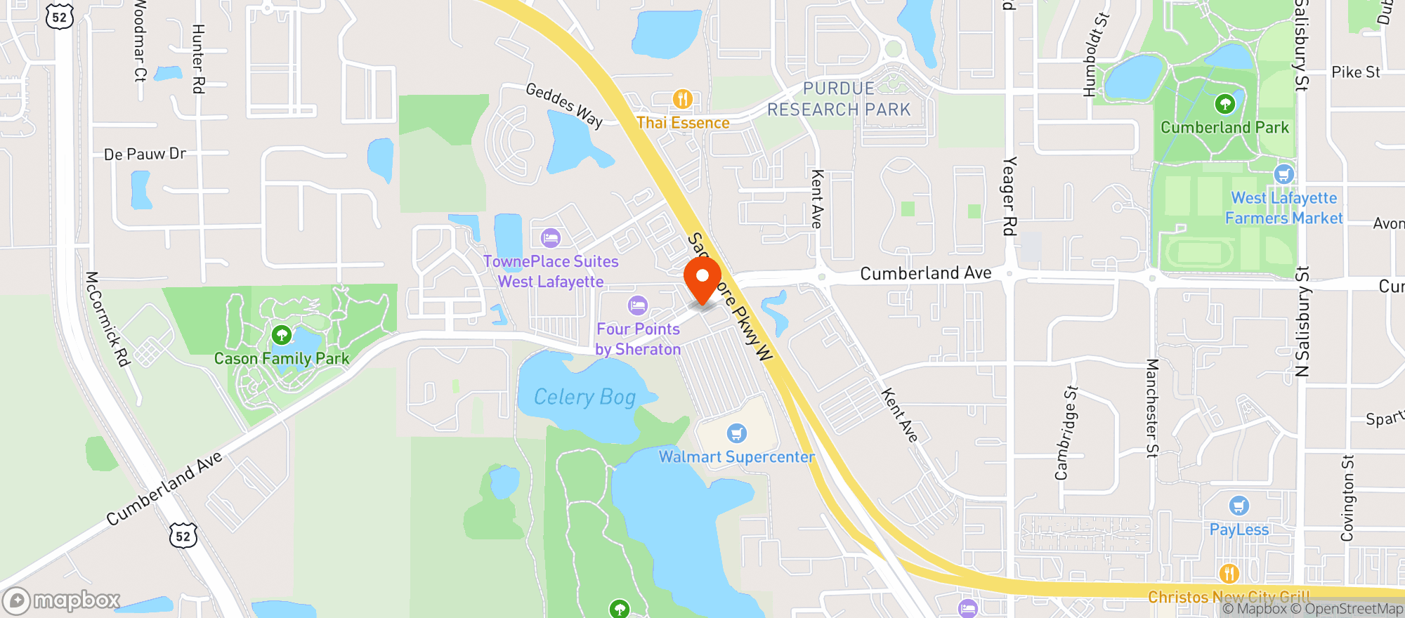 Map showing Walmart Supercenter