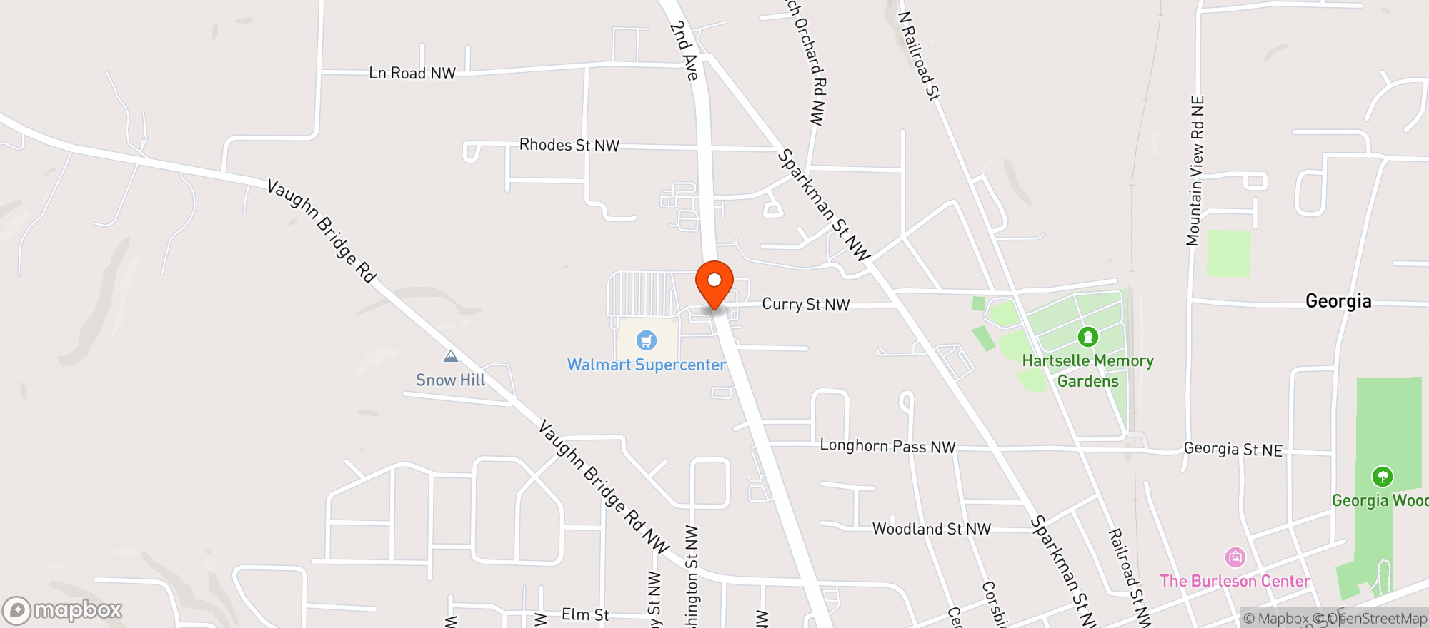 Map showing Walmart Supercenter