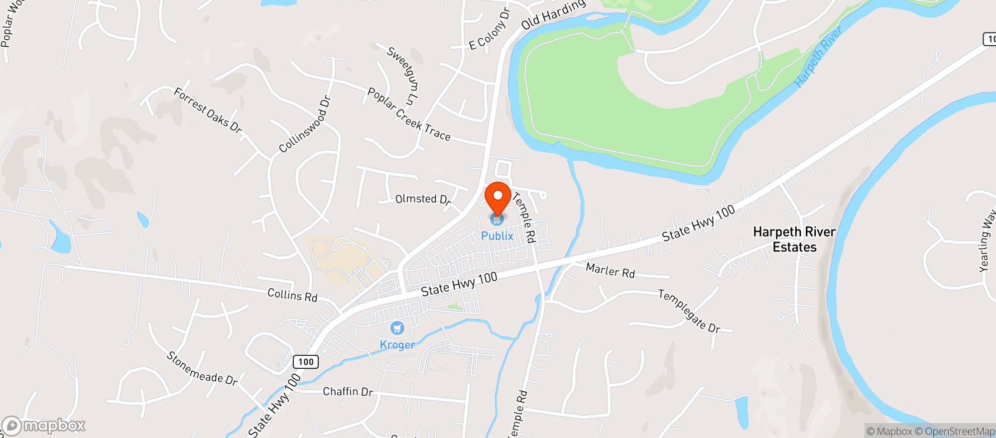 Map showing Publix