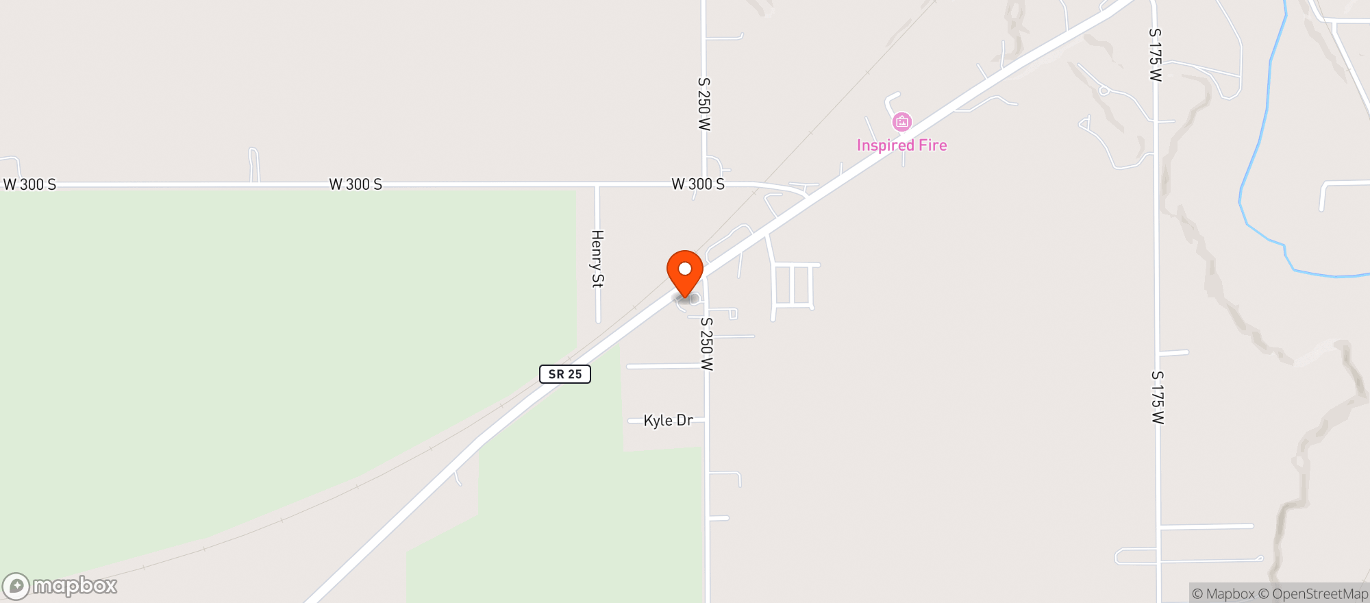 Map showing Bedrock Liquor