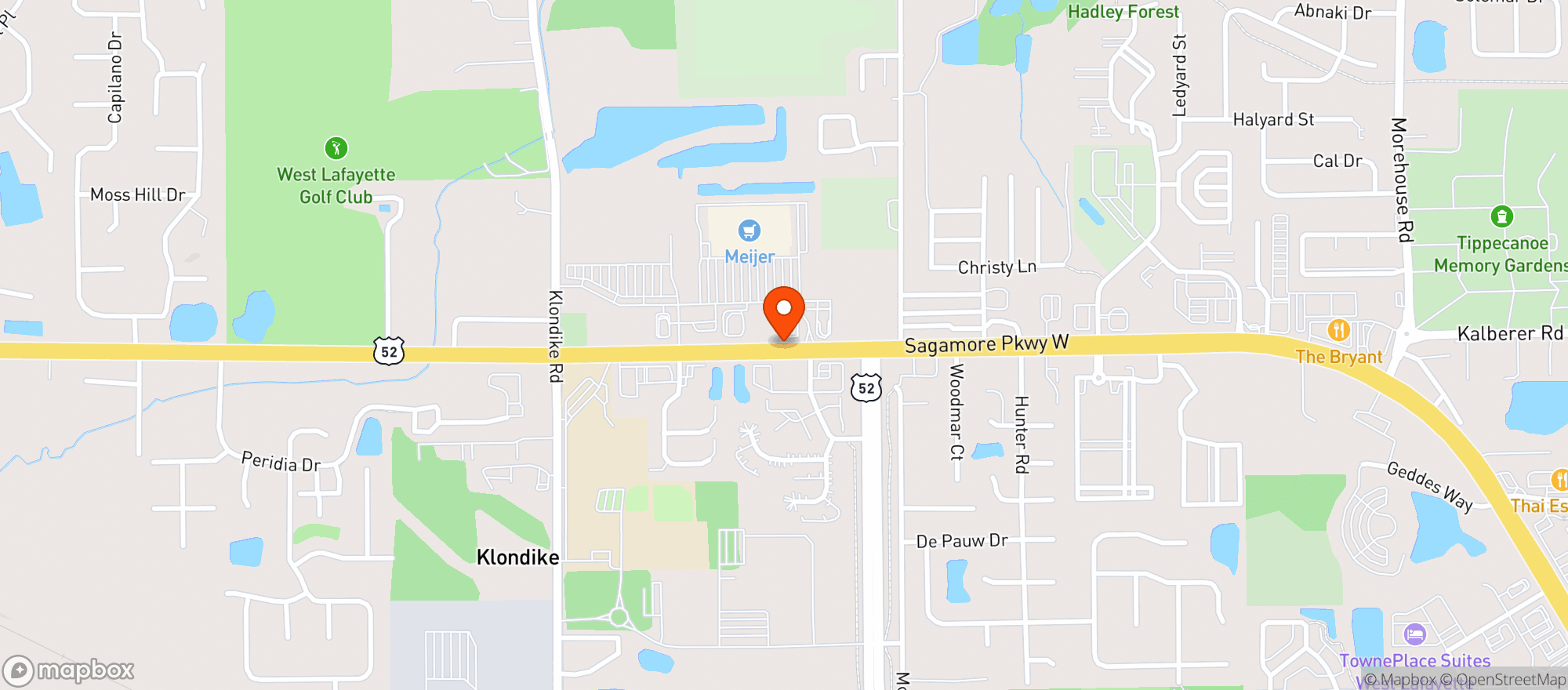 Map showing Meijer