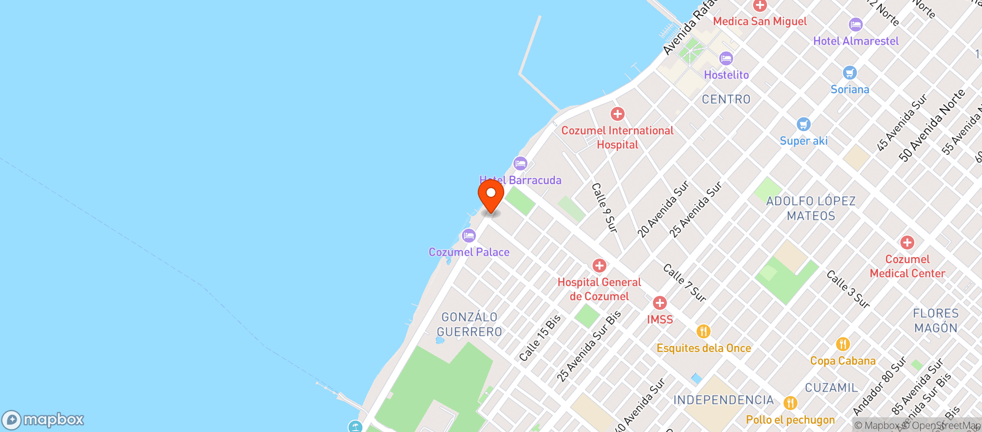 Map showing La Europea
