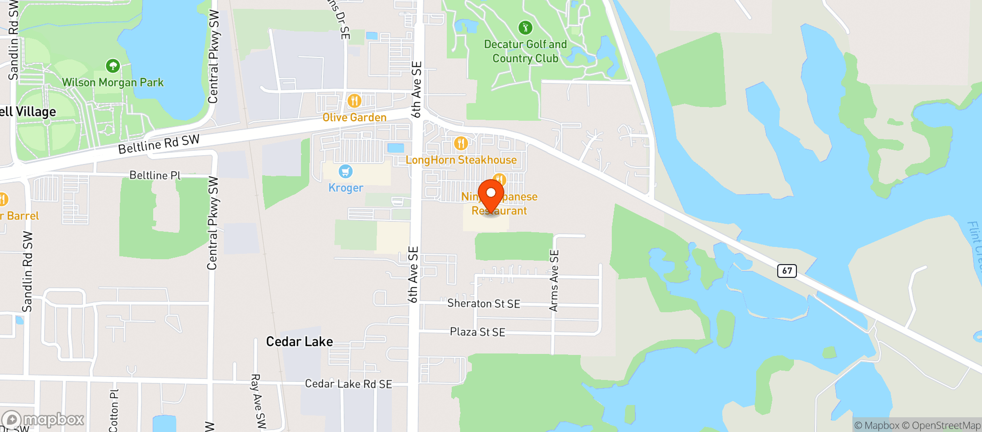 Map showing Target