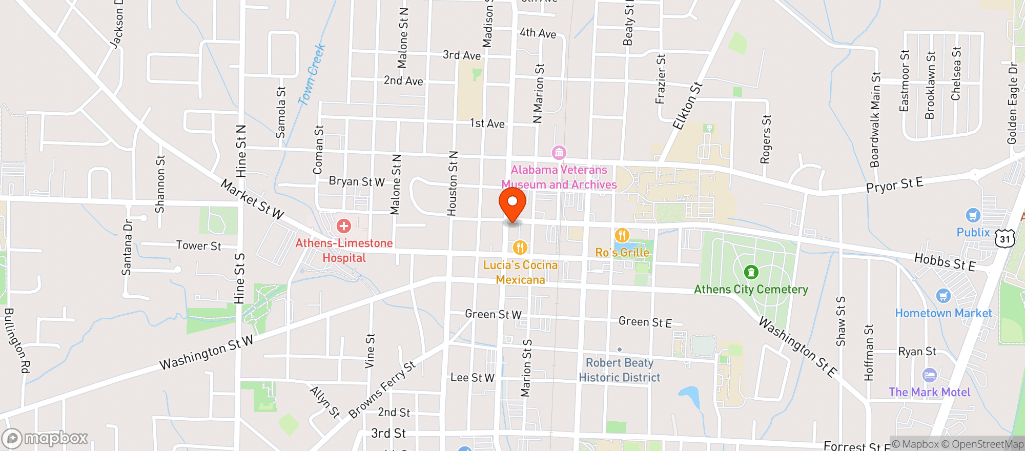 Map showing Ros Grille