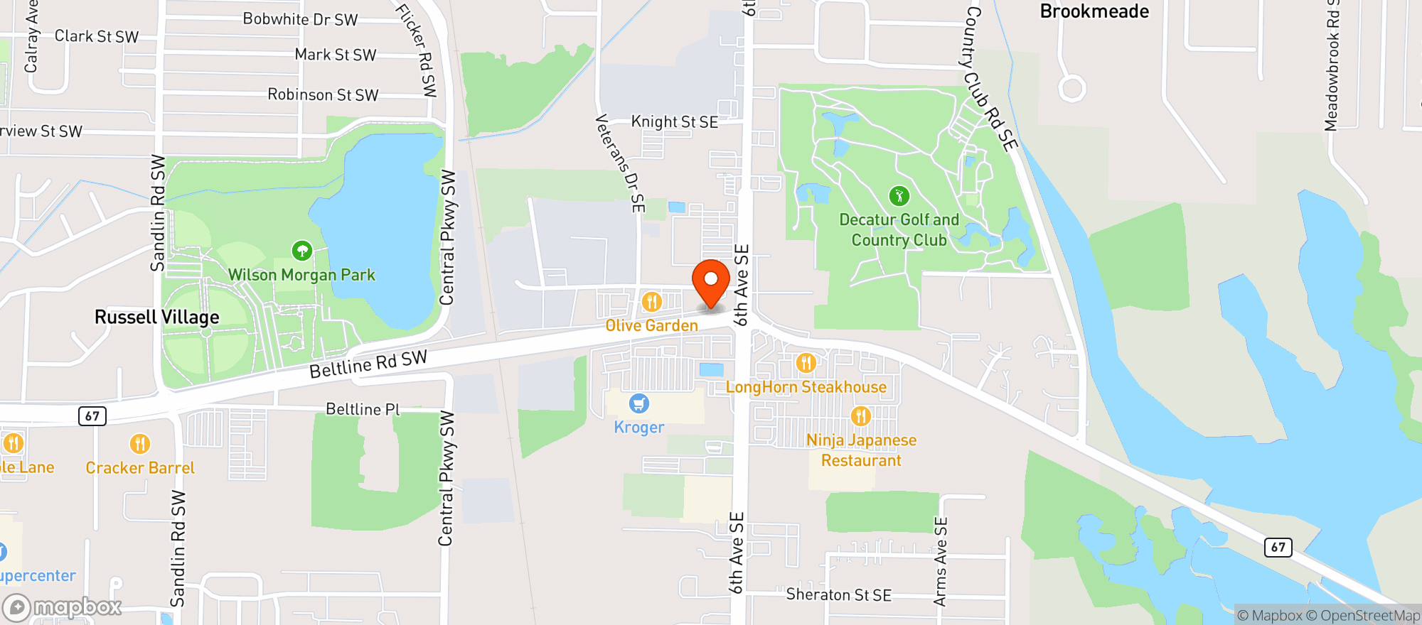 Map showing Gnc