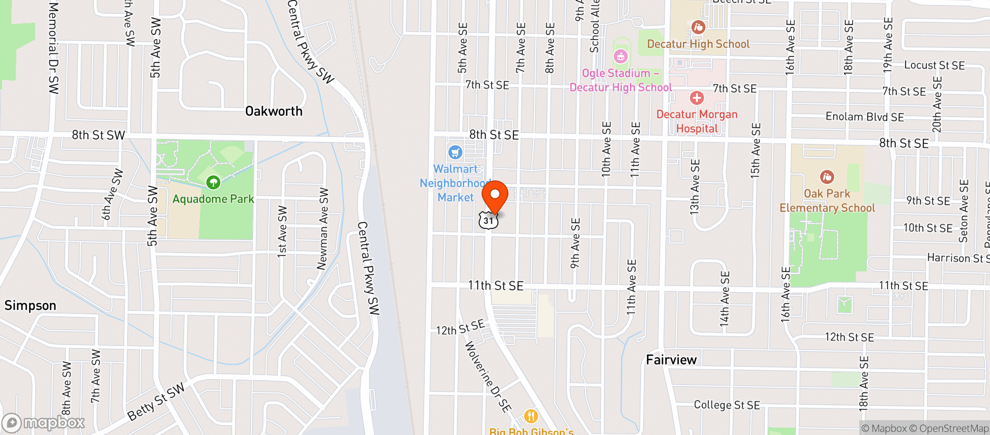 Map showing S And S Liquors