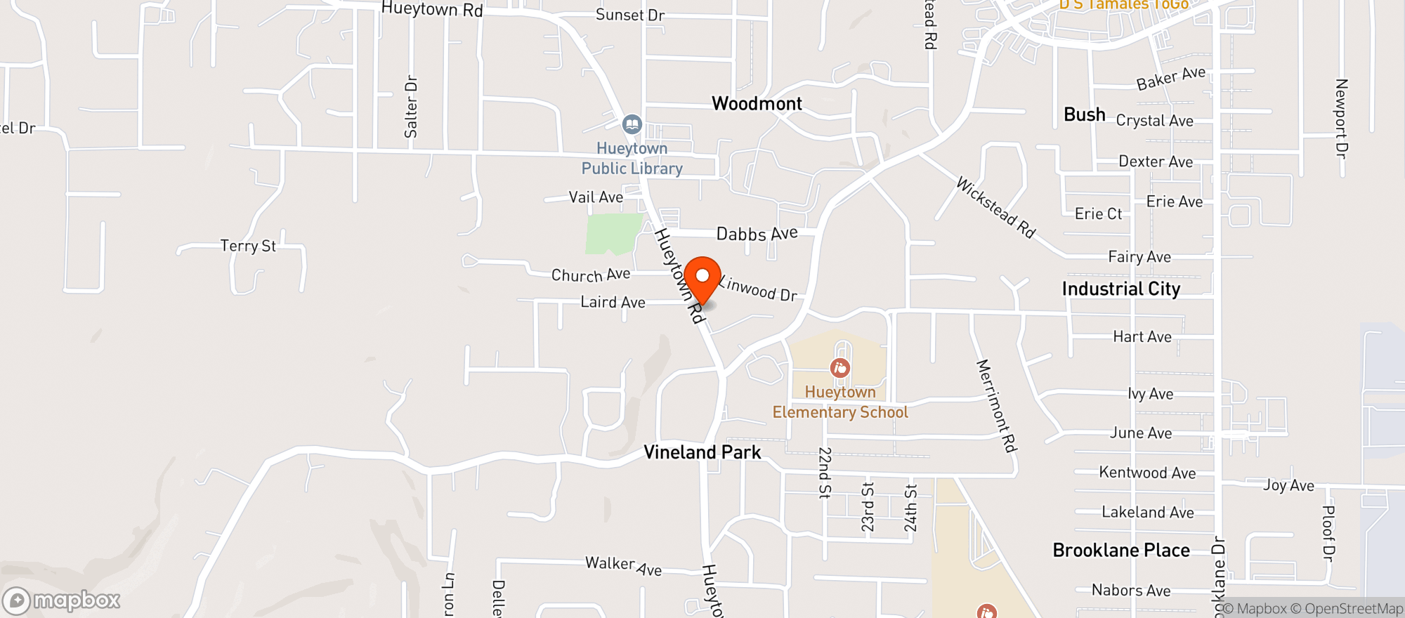 Map showing Quick Fill