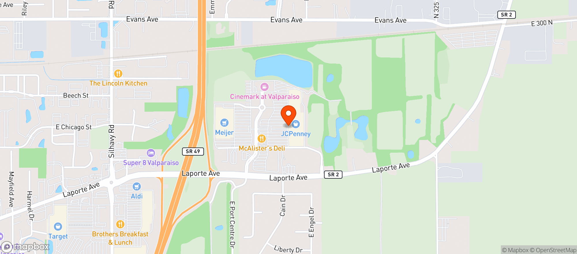 Map showing Meijer #297