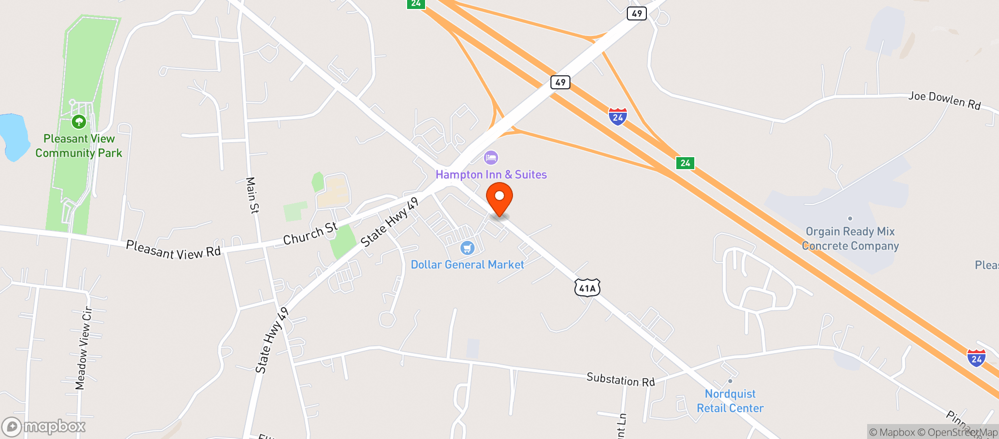 Map showing Prime Time Liquors 