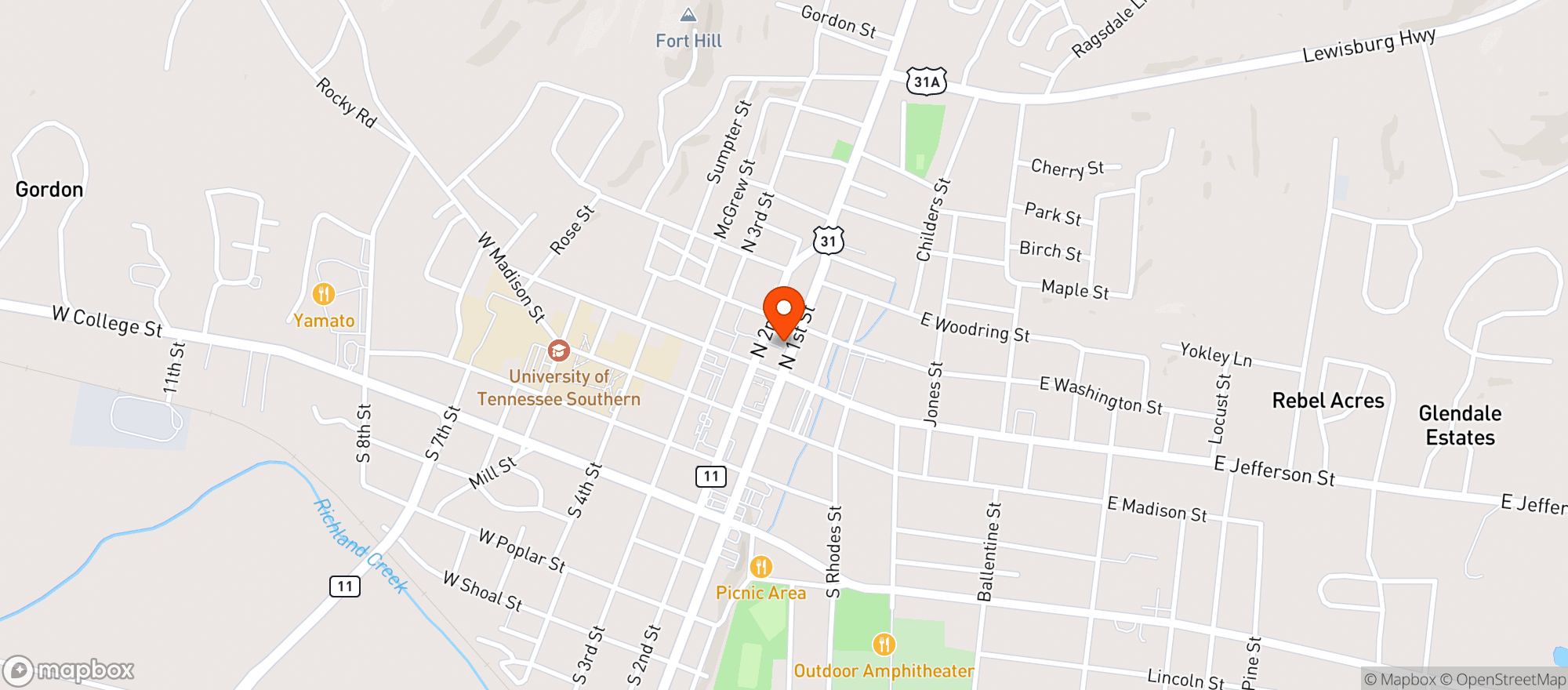Map showing Kitchen 218