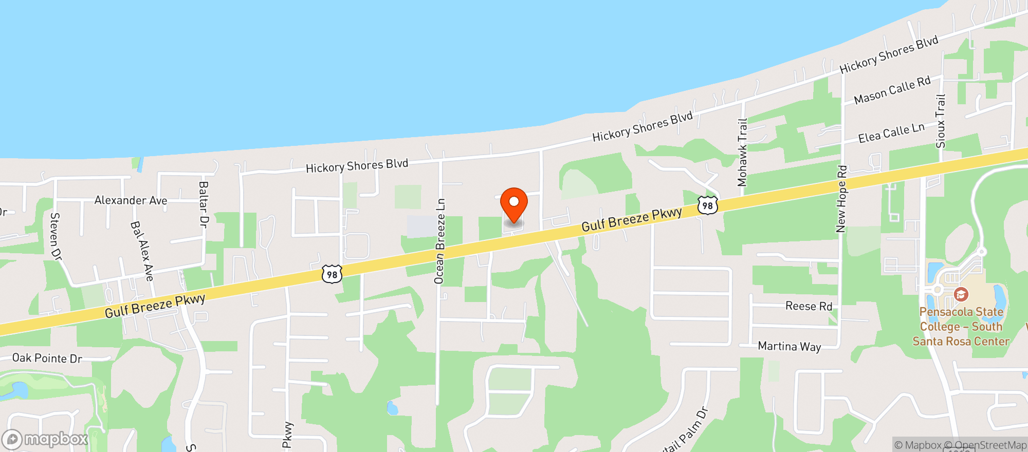 Map showing The Country Gym