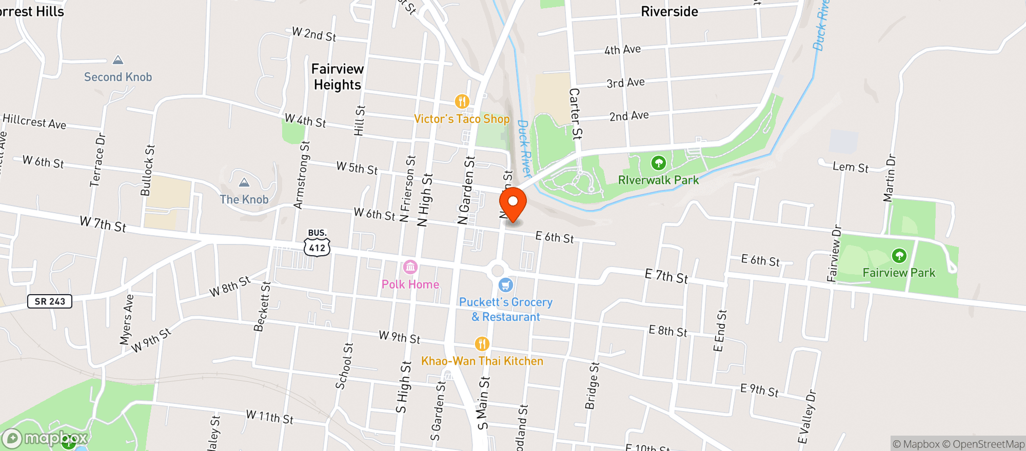 Map showing Prime And Pint