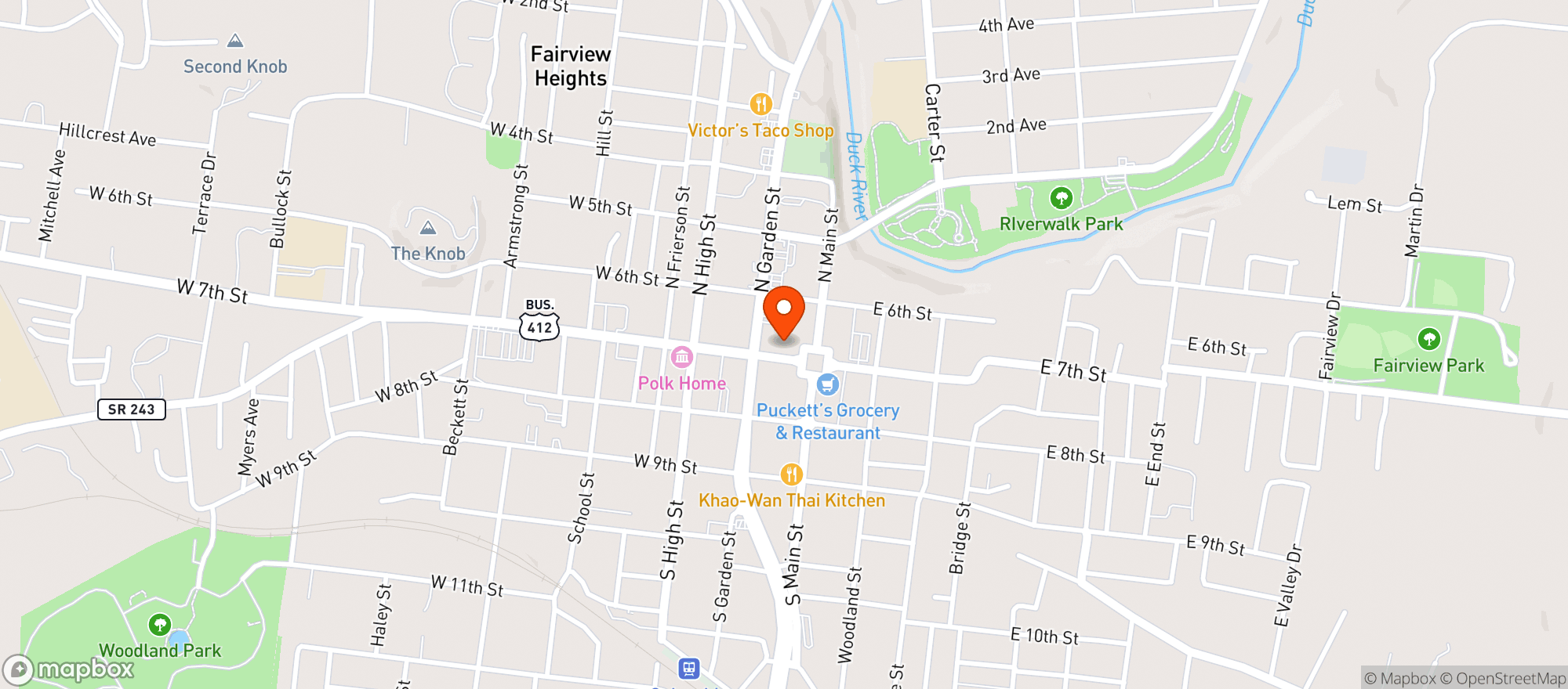 Map showing Columbia Health Foods Infra